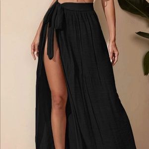 Shein Knot Waist Cover Up Skirt